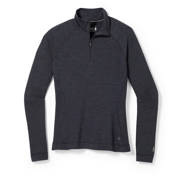 Smartwool Thermal Merino 250 Base Layer 1/4 Zip Top - Charcoal Heather - 1X - Picture 1 of 9